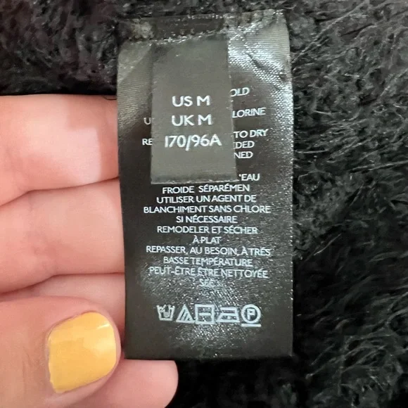 Free People | Icing V-Neck Sweater, Black, Size M - NWT - Picture 11 of 13